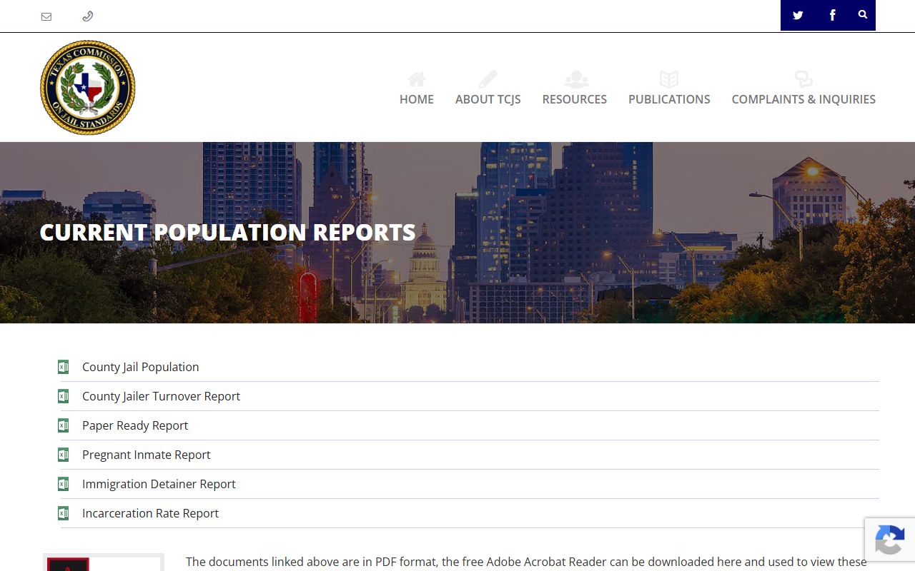 Wichita County inmate population TCJS population reports